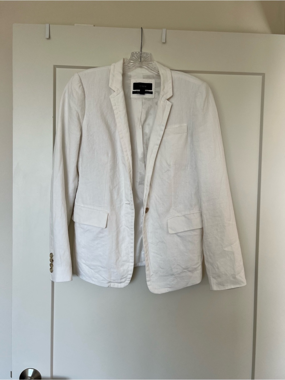 J. Crew White Women’s Linen Blazer